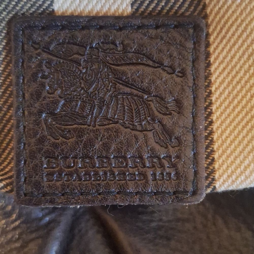 Burberry vintage brown leather satchel handbag - Picture 7 of 10